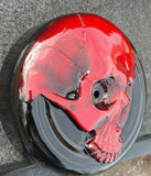 Harley Scarlet Red Harley-Davidson skull air cleaner