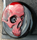 Harley Scarlet Red Harley-Davidson skull air cleaner