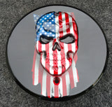3D Skull with American flag gloss black background Victory/INDIAN primary Cover