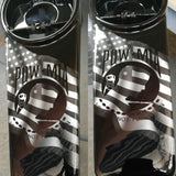 Harley Black and white POW MIA tribute console