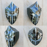 Custom Harley horn 3D Punisher with ghosted American flag Air Force  logo