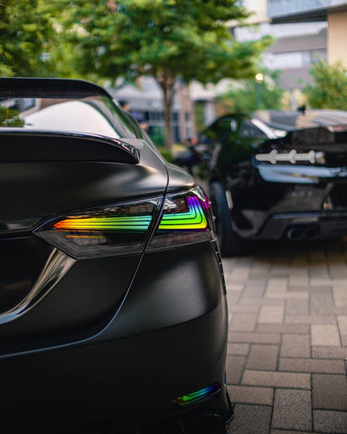 2018-2023 Toyota Camry LED Tail Lights Nike Style RGB