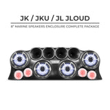 DS18 J-LOUD Jeep Wrangler JK/JKU/JL Loaded Sound Bar System, Black / White