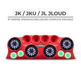 DS18 J-LOUD Jeep Wrangler JK/JKU/JL Loaded Sound Bar System, Black / White
