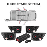 Jeep JKU 2007-2018 Ultimate Package – Loaded Sound Bar, Door Panels, Tailgate Subwoofers & Amplifiers