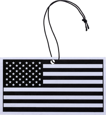 Black and White American Flag Air Freshener Vanilla Scent