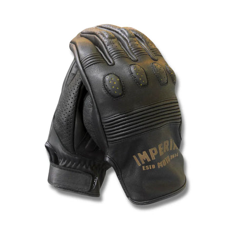 IN STOCK IMPERIAL MOTO Nightrider Gloves - BLACK - 2XL