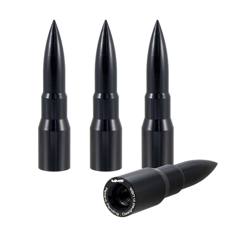 BULLET LUG NUT CAPS CNC MACHINED BILLET ALUMINUM, MANY FINISHES TO CHOOSE FROM / DIAMETER: 16MM LENGTH: 73MM PART # LGC001