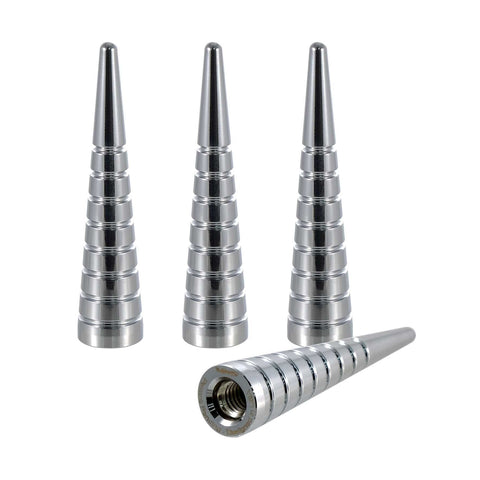 SPIKE SPIRAL CUTS LUG NUT CAPS CNC MACHINED BILLET ALUMINUM, MANY FINISHES TO CHOOSE FROM / DIAMETER: 16MM LENGTH: 73MM PART # LGC003