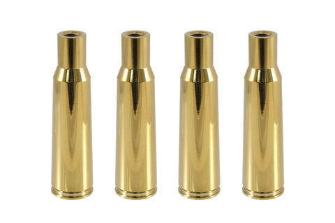 BULLET CASING 50 CAL CALIBER 5.5 INCHES LONG LUG NUT CAPS CNC MACHINED BILLET ALUMINUM, MANY FINISHES TO CHOOSE FROM (TIP SOLD SEPARATELY) / DIAMETER: 25MM LENGTH: 136MM PART # LGC008