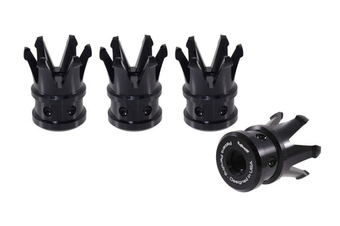 CROWN LUG NUT CAPS CNC MACHINED BILLET ALUMINUM, MANY FINISHES TO CHOOSE FROM / DIAMETER: 25MM LENGTH: 37MM PART # LGC016