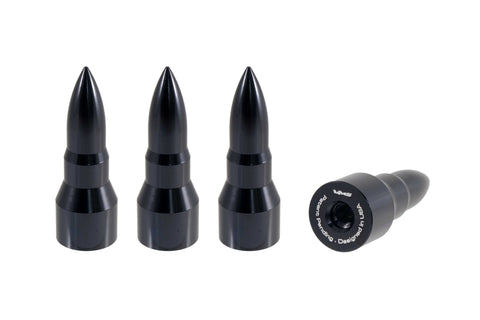 BULLET LUG NUT CAPS CNC MACHINED BILLET ALUMINUM, MANY FINISHES TO CHOOSE FROM / DIAMETER: 25MM LENGTH: 73MM PART # LGC027