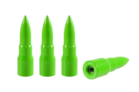 BULLET LUG NUT CAPS CNC MACHINED BILLET ALUMINUM, MANY FINISHES TO CHOOSE FROM INCLUDING NEON COLORS/ DIAMETER: 20MM LENGTH:73MM PART # LGC031