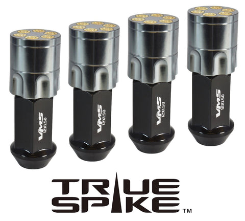 9/16-18 81MM LONG REVOLVER SHELLS FORGED STEEL LUG NUTS WITH ANODIZED ALUMINUM CAP 65-87 CHEVROLET (8 LUG) C20 C30 K20 K30  GMC 02-11 DODGE RAM 80-98 FORD F250 F350 / CAP: 25MM DIAMETER 30MM HEIGHT PART # LGC046