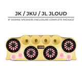 DS18 J-LOUD Jeep Wrangler JK/JKU/JL Loaded Sound Bar System, Black / White