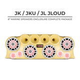 DS18 J-LOUD Jeep Wrangler JK/JKU/JL Loaded Sound Bar System, Black / White