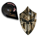 Custom horn cover punisher stretching through