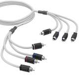 RCA Marine Grade Tinned 100% Copper OFC 6 Feet / 4 Channel - WHITE