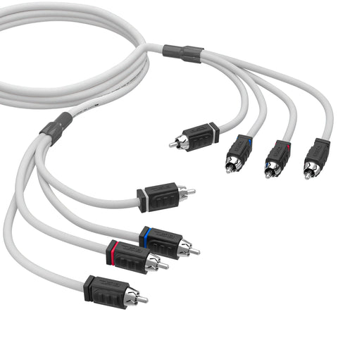 RCA Marine Grade Tinned 100% Copper OFC 6 Feet / 4 Channel - WHITE