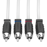 RCA Marine Grade Tinned 100% Copper OFC 6 Feet / 4 Channel - WHITE