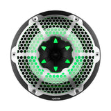 NXL 10" 2-Way Coaxial Marine Speaker With LED RGB Lights 200 Watts Rms 4-Ohm