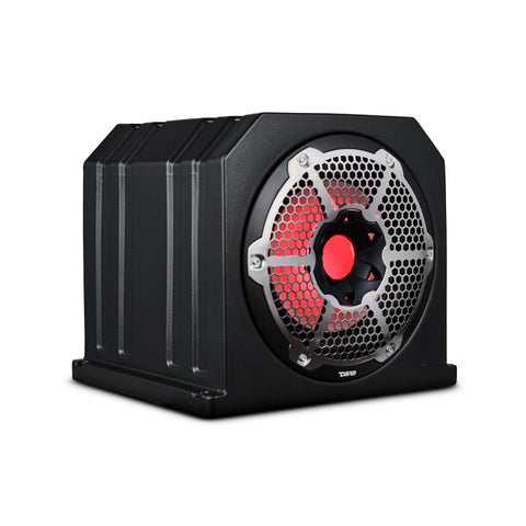 Dual 10" Marine Subwoofer Enclosure with 10" Passive Radiator and LED RGB Lights 350 Watts Rms 4-Ohm (NXL-10SUB Included)