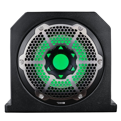 Dual 10" Marine Subwoofer Enclosure with 10" Passive Radiator and LED RGB Lights 350 Watts Rms 4-Ohm (NXL-10SUB Included)