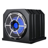 Dual 10" Marine Subwoofer Enclosure with 10" Passive Radiator and LED RGB Lights 350 Watts Rms 4-Ohm (NXL-10SUB Included)