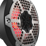 NXL 6.5" 2-Way Coaxial Marine Speaker with RGB LED Lights 100 Watts Rms 4-Ohm