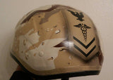 Harley Helmet Navy Wingman and HM2 Logo on Desert Camo