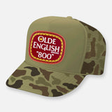 OLDE ENGLISH CURVED BILL PATCH HAT