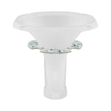 DS18 PRO-HA110CL Twist On 1" 110° 6.14" Depth Plastic Horn Clear with RGB LED Lights