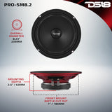 PRO 8" Slim Water-Resistant Mid-Range Loudspeaker | 250W RMS 2-Ohm