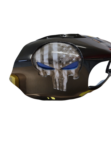 Custom recessed Punisher fairing road glide