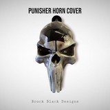 3D Punisher skull horn cover Canadian flag