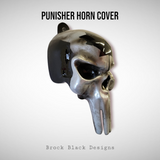 3D Punisher skull horn cover Canadian flag