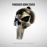 3D Punisher skull horn cover Canadian flag