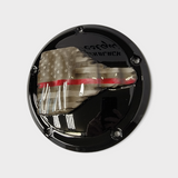 3D tattered firefighter flag derby cover