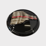 3D tattered firefighter flag derby cover