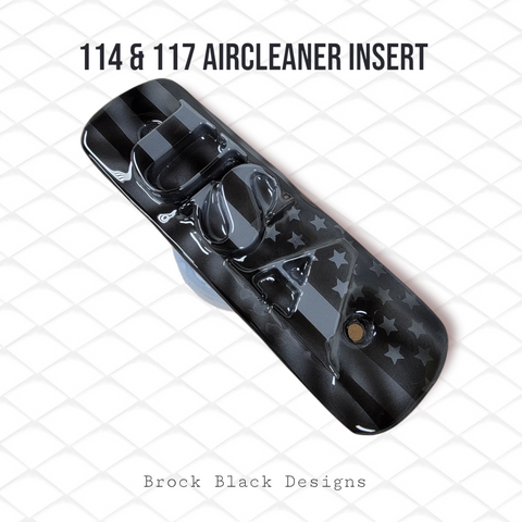 114 & 117 air cleaner insert 3D USA and flag theme