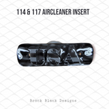 114 & 117 air cleaner insert 3D USA and flag theme
