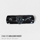 114 & 117 air cleaner insert 3D ancient skull with flag