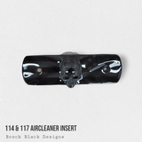 114 & 117 air cleaner insert 3D ancient skull with flag
