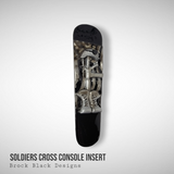 08+ touring console insert 3D Soldiers Cross