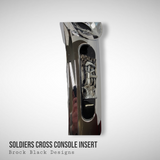 08+ touring console insert 3D Soldiers Cross