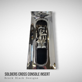 08+ touring console insert 3D Soldiers Cross