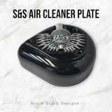 S&S teardrop 3 hole air cleaner cover plate Uncle Sam