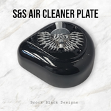 S&S teardrop 3 hole air cleaner cover plate Uncle Sam