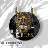 Oni themed Harley derby cover