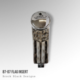 87-07 Touring console insert 3D American Flag